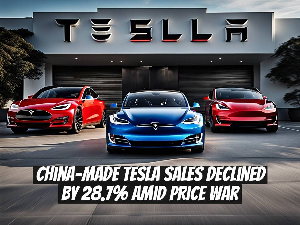 China-Made Tesla Sales Declined by 28.7% Amid Price War