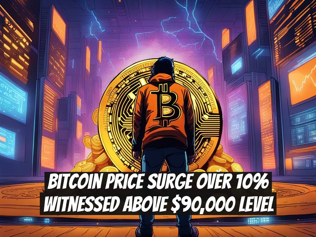 Bitcoin Price Surge Over 10% Witnessed Above $90,000 Level