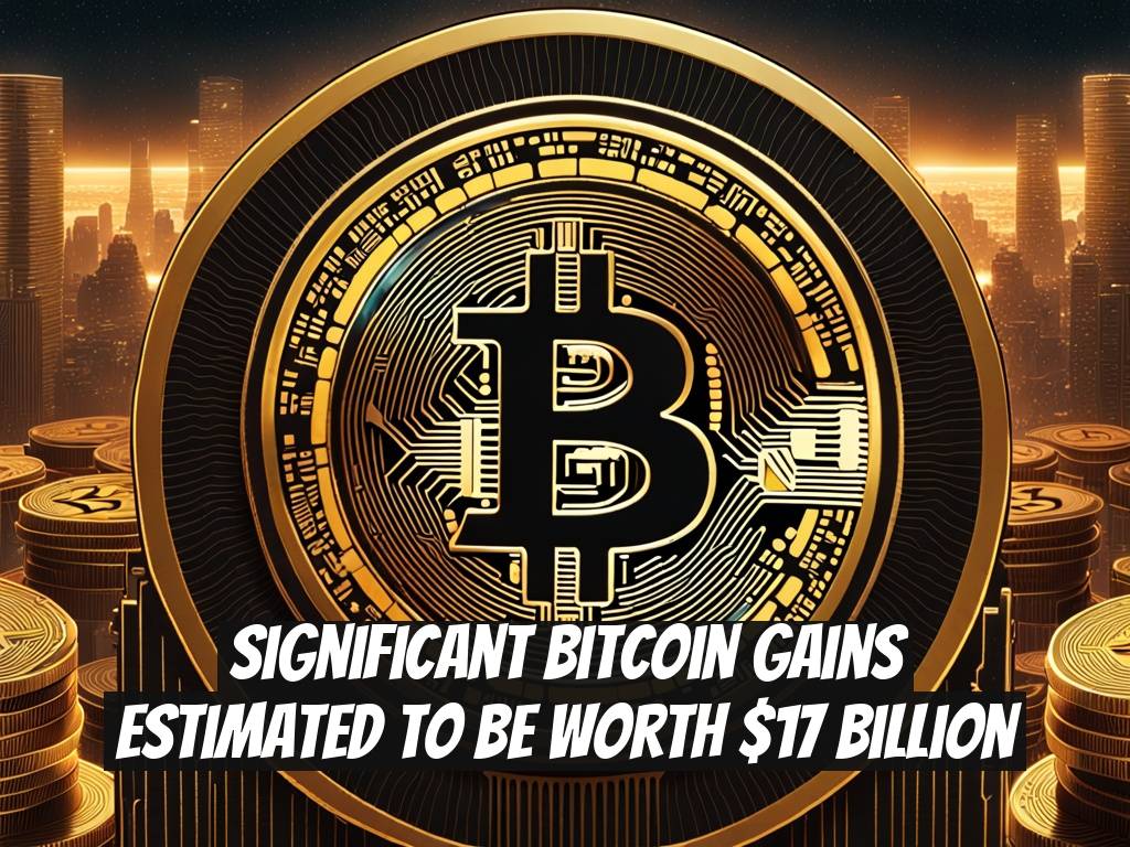 Significant Bitcoin Gains Estimated to Be Worth $17 Billion