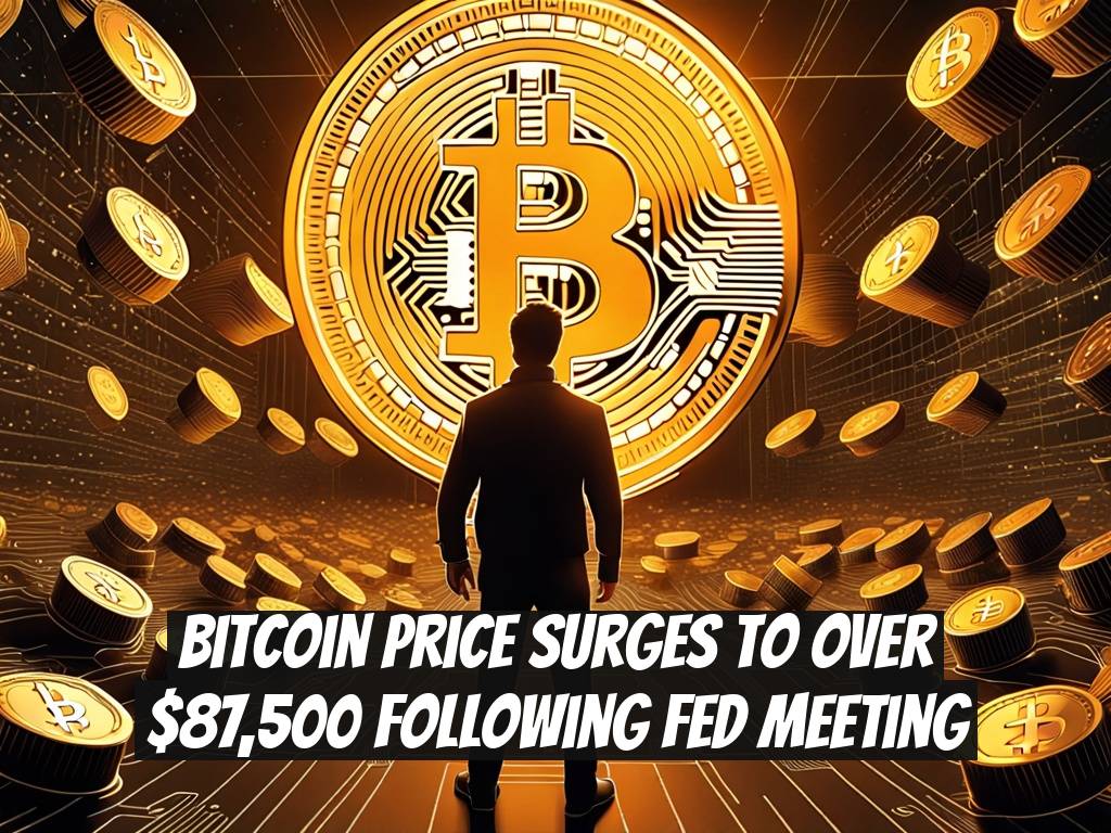 Bitcoin Price Surges to Over $87,500 Following Fed Meeting