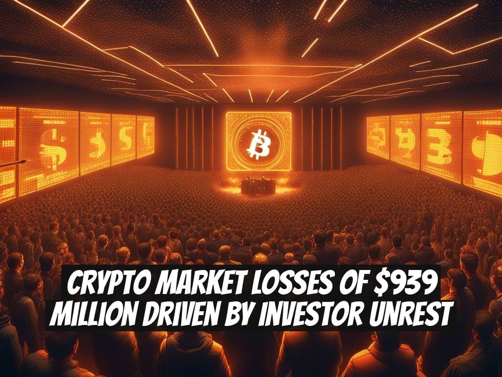 Crypto Market Losses of $939 Million Driven by Investor Unrest