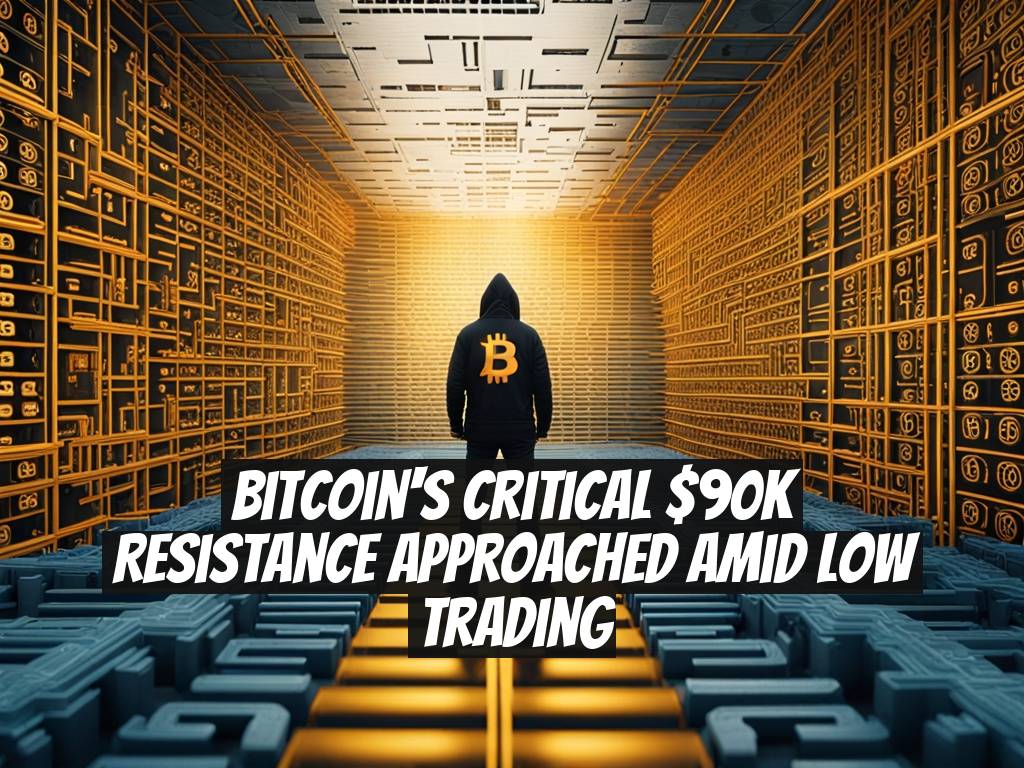Bitcoin's Critical $90K Resistance Approached Amid Low Trading