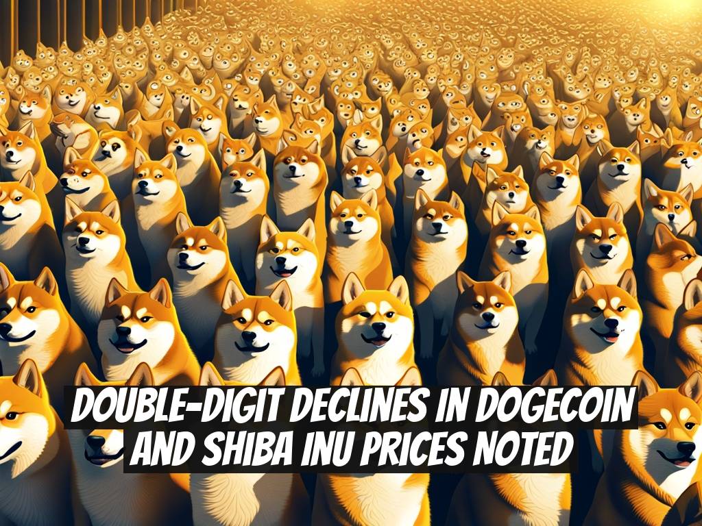 Double-Digit Declines in Dogecoin and Shiba Inu Prices Noted