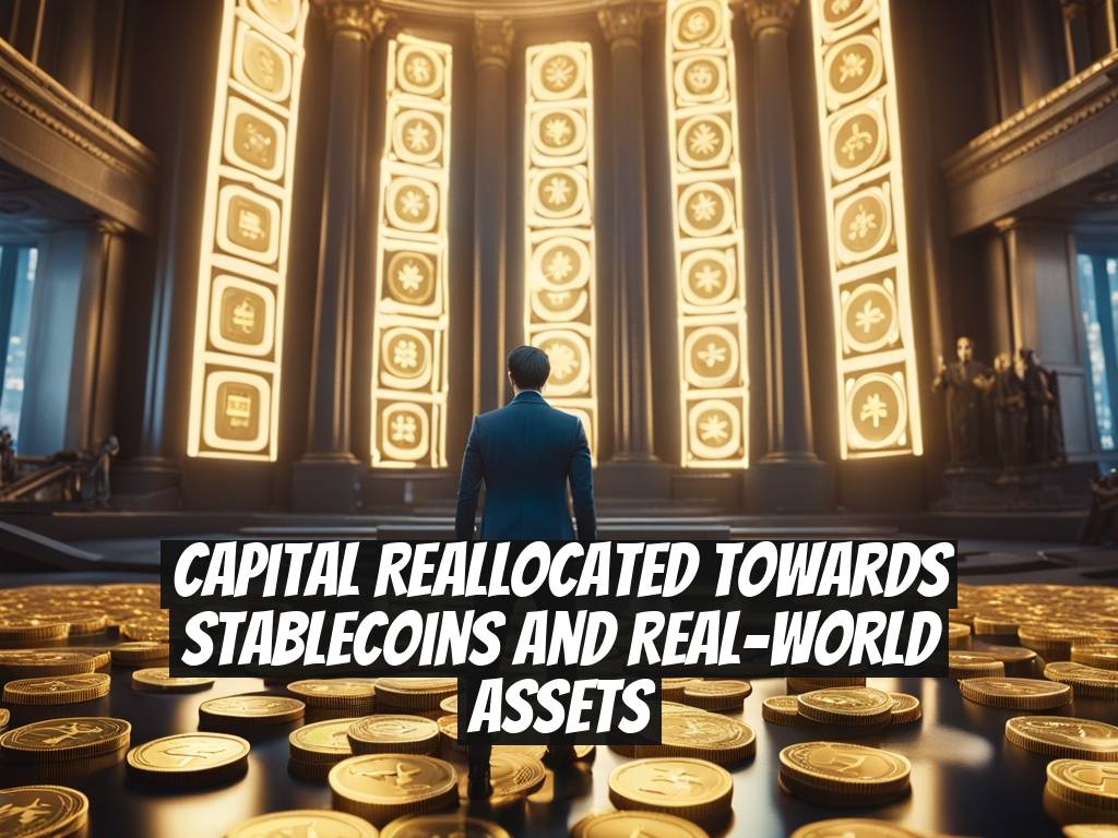 Capital reallocated towards stablecoins and real-world assets