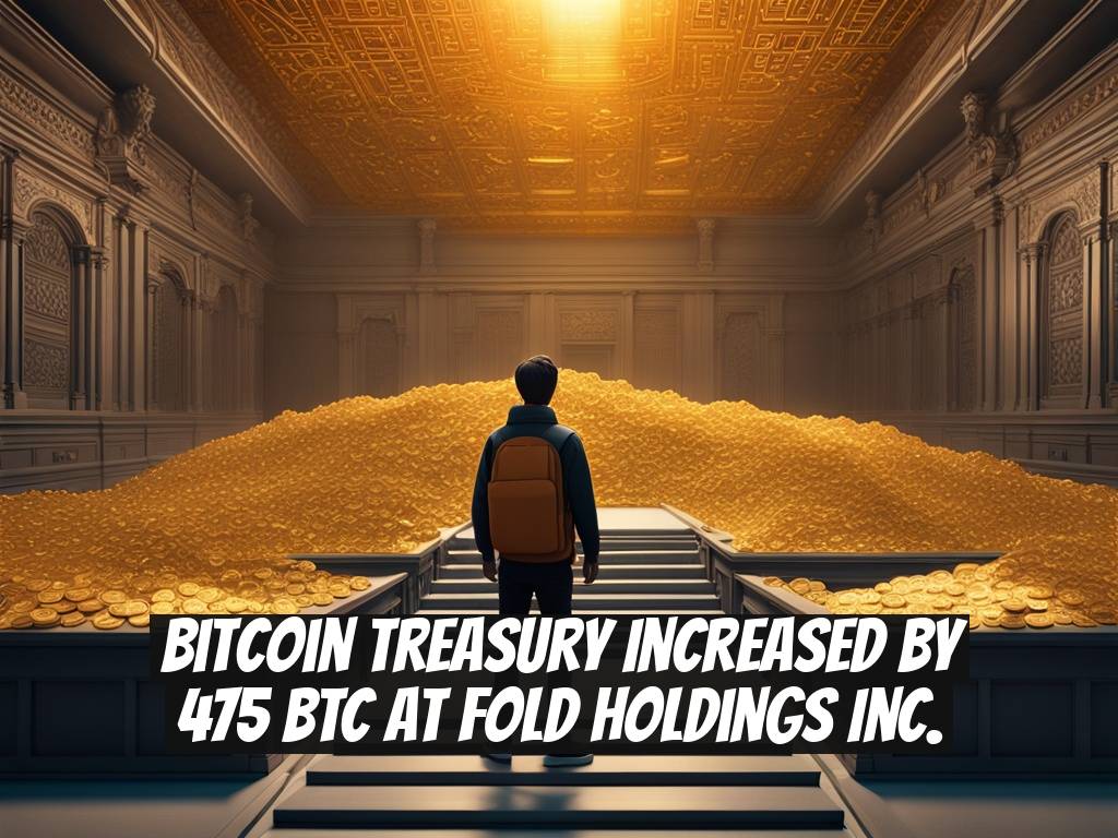 Bitcoin Treasury Increased by 475 BTC at Fold Holdings Inc.