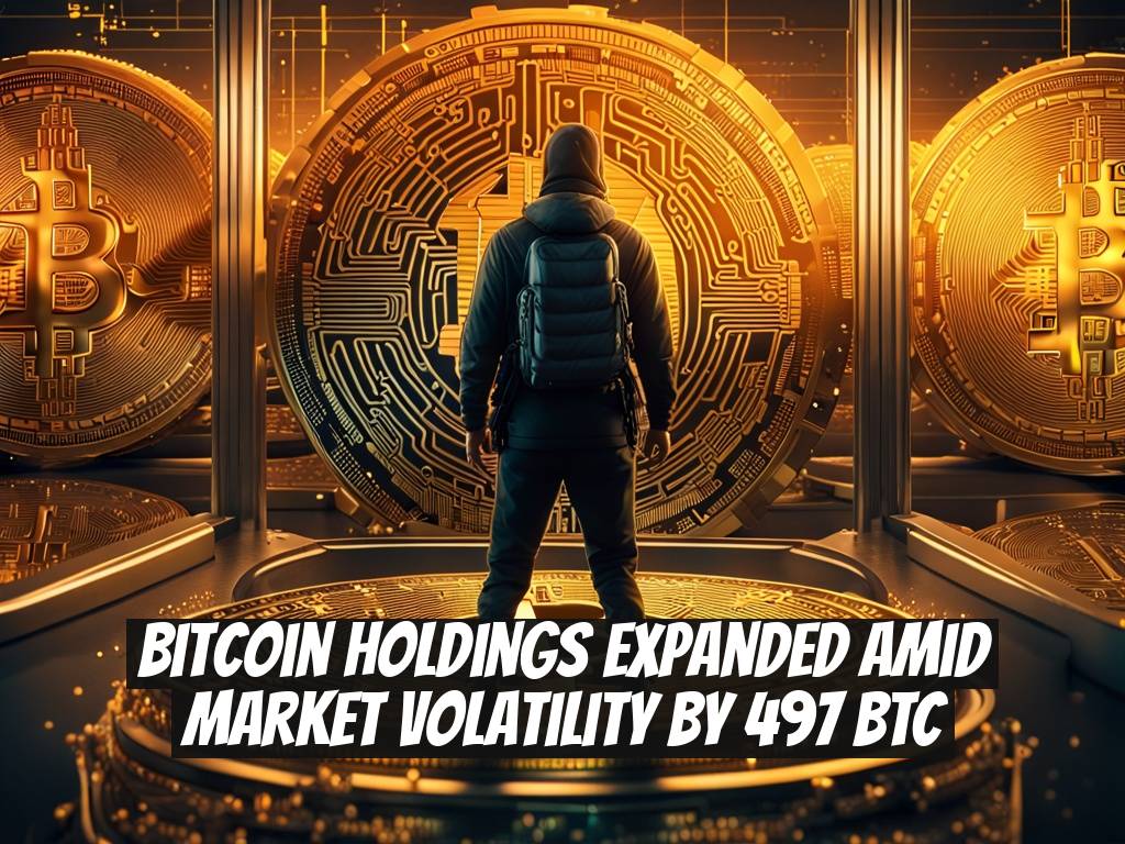 Bitcoin Holdings Expanded Amid Market Volatility by 497 BTC