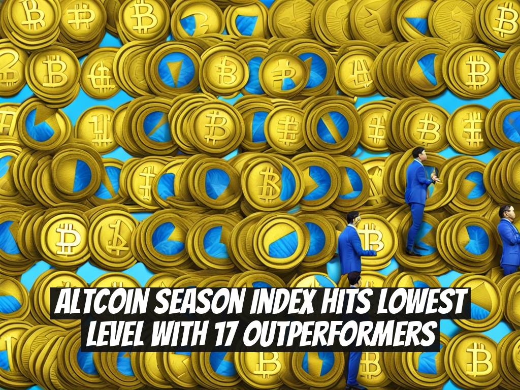 Altcoin Season Index Hits Lowest Level with 17 Outperformers