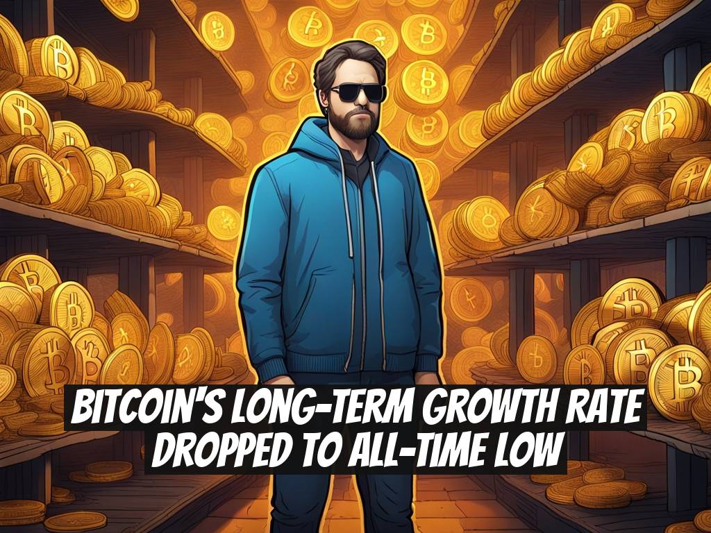 Bitcoin's Long-Term Growth Rate Dropped to All-Time Low