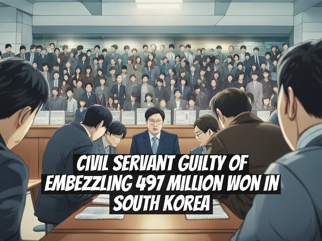 Civil Servant Guilty of Embezzling 497 Million Won in South Korea