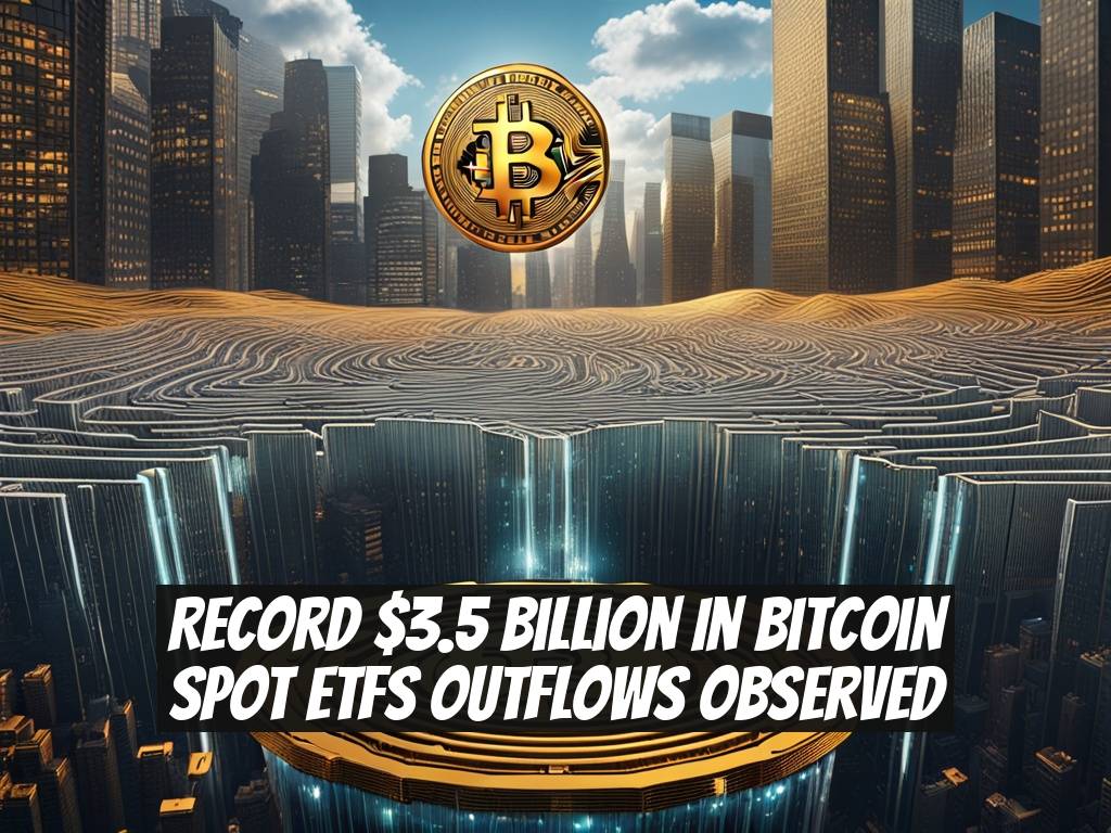 Record $3.5 Billion in Bitcoin Spot ETFs Outflows Observed