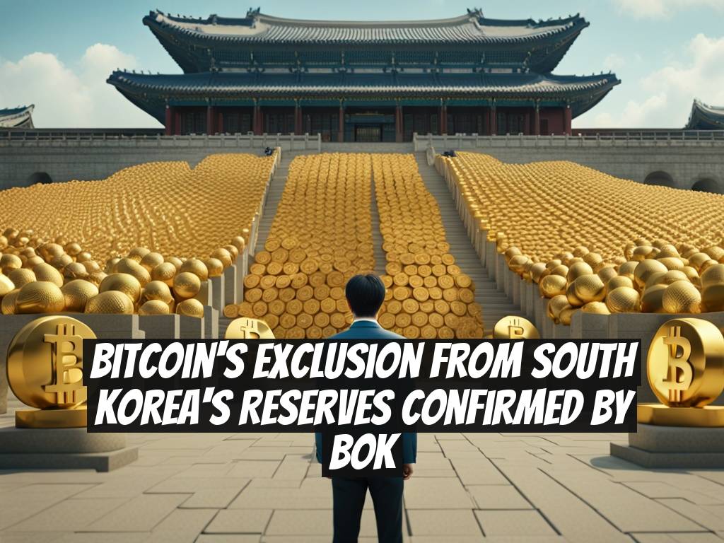 Bitcoin's Exclusion from South Korea's Reserves Confirmed by BOK