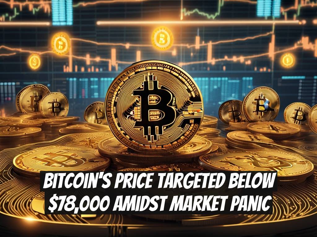 Bitcoin's Price Targeted Below $78,000 Amidst Market Panic
