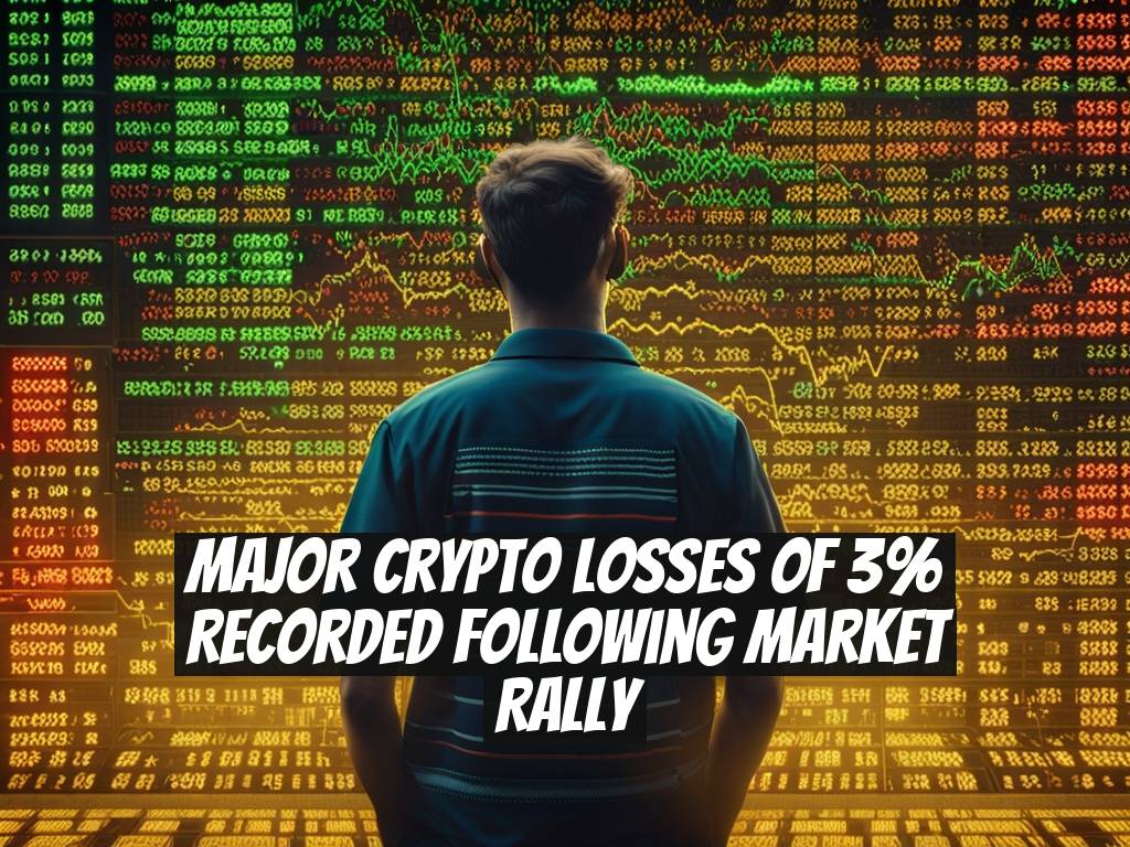 Major Crypto Losses of 3% Recorded Following Market Rally