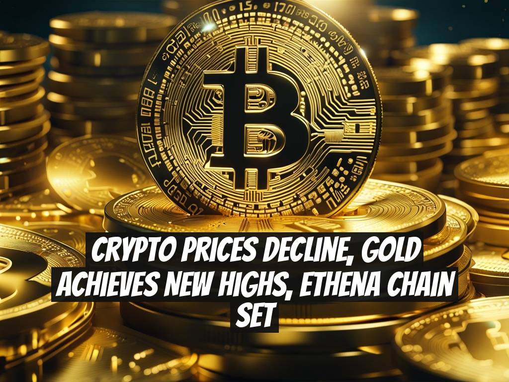 Crypto Prices Decline, Gold Achieves New Highs, Ethena Chain Set