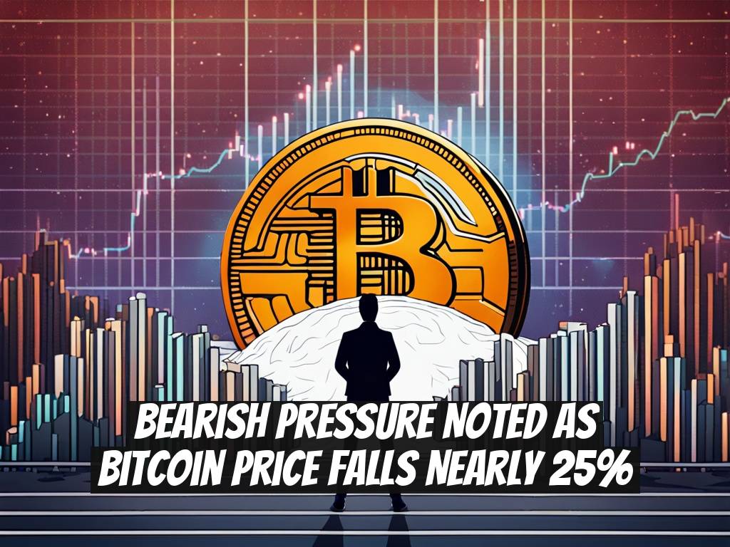 Bearish Pressure Noted as Bitcoin Price Falls Nearly 25%
