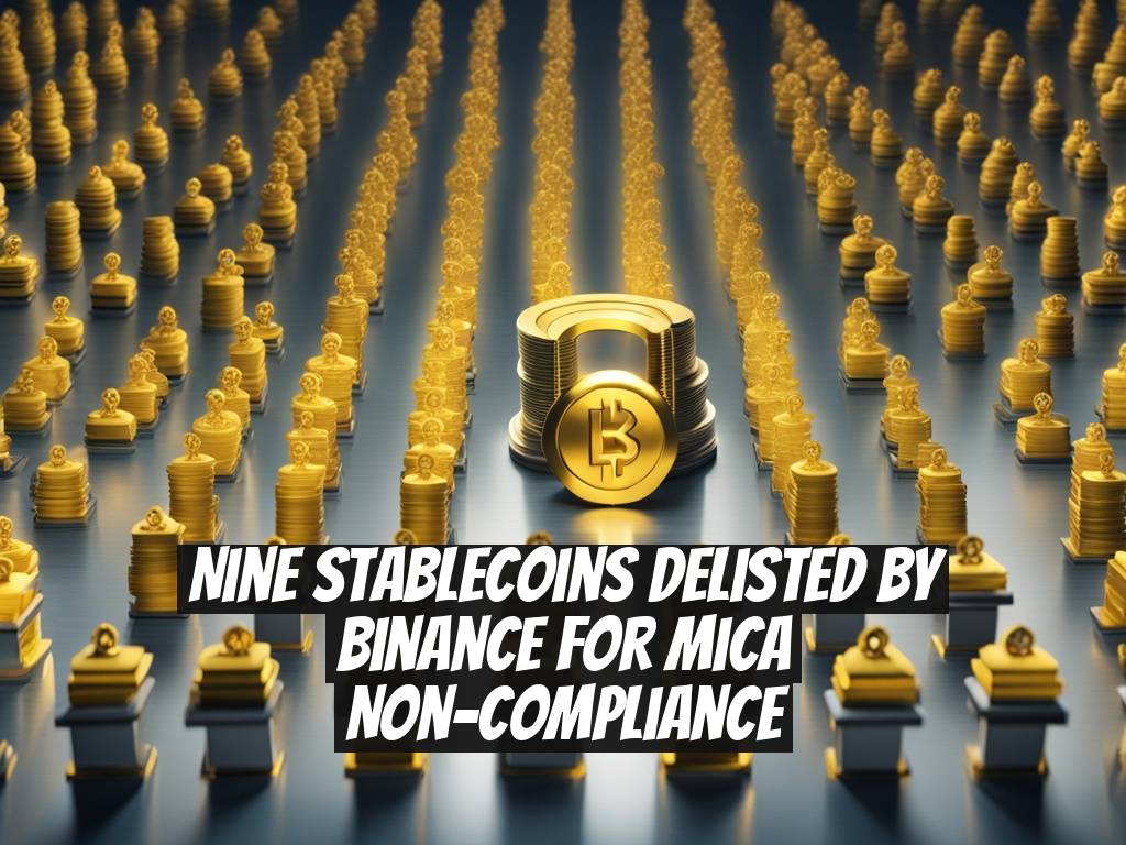 Nine Stablecoins delisted by Binance for MiCA Non-Compliance
