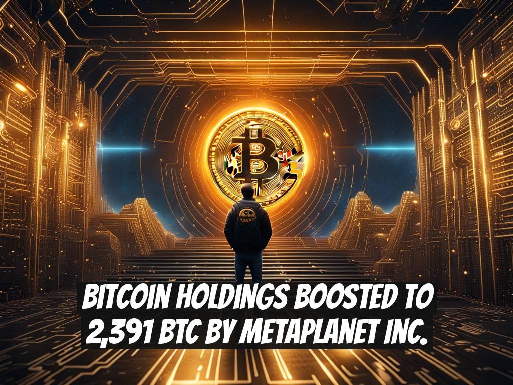Bitcoin Holdings Boosted to 2,391 BTC by Metaplanet Inc.