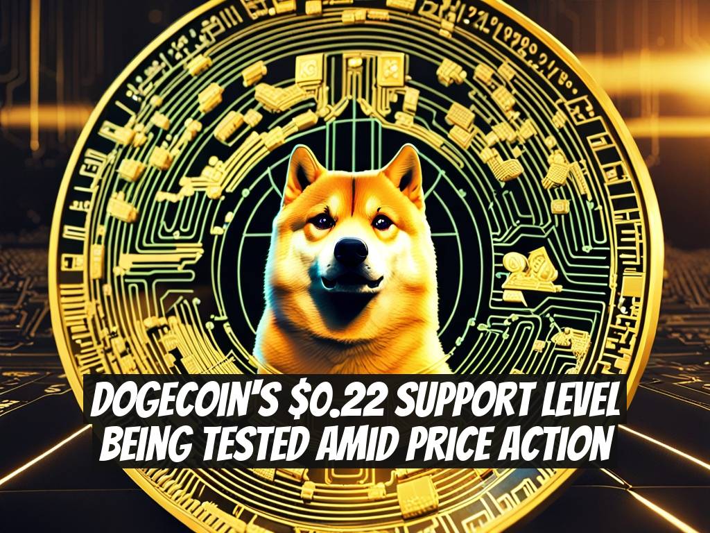 Dogecoin's $0.22 Support Level Being Tested Amid Price Action