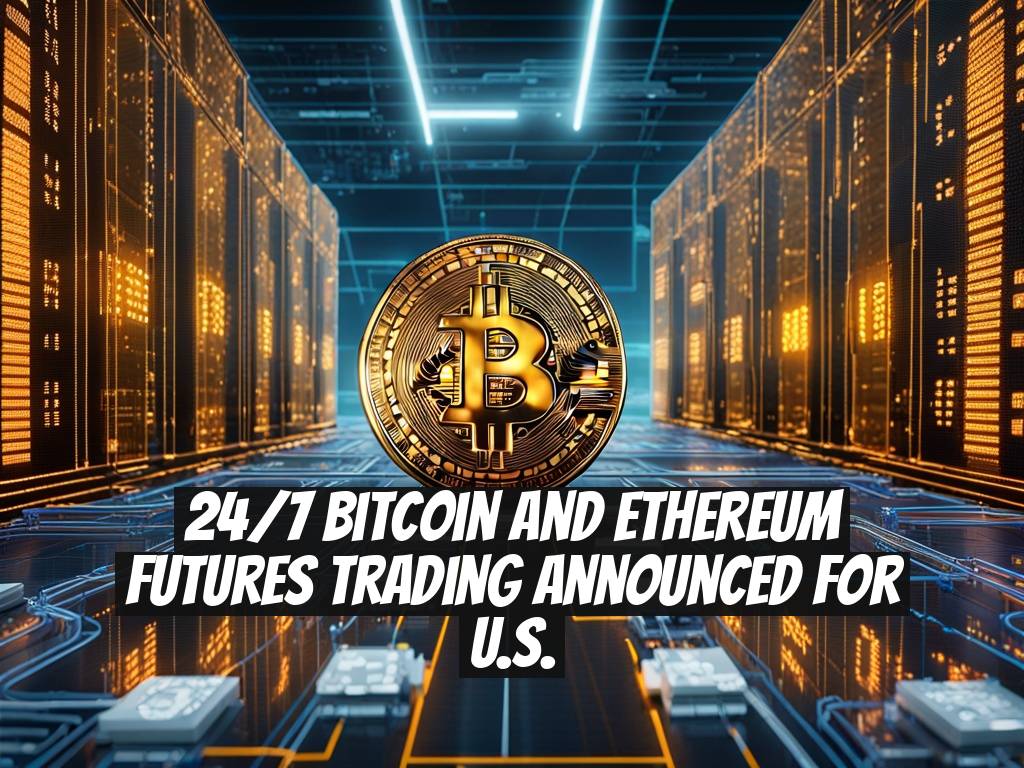 24/7 Bitcoin and Ethereum Futures Trading Announced for U.S.