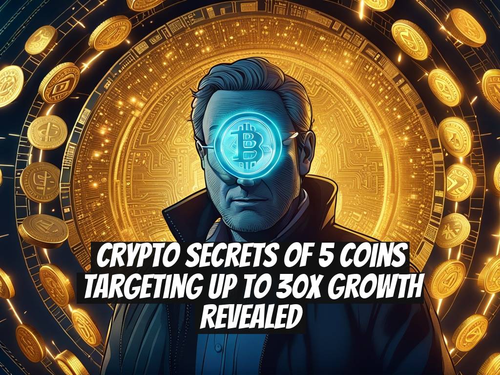 Crypto Secrets of 5 Coins Targeting Up to 30x Growth Revealed