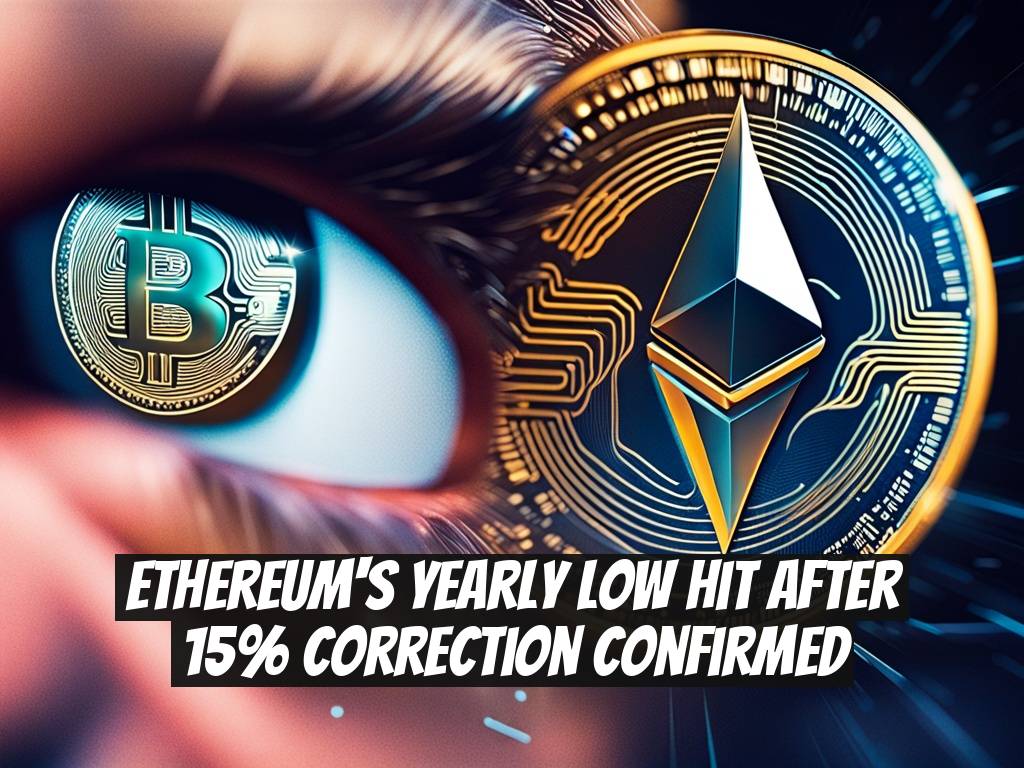 Ethereum's Yearly Low Hit After 15% Correction Confirmed