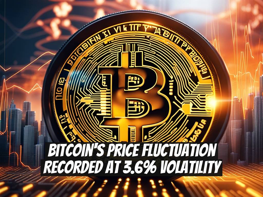 Bitcoin's Price Fluctuation Recorded at 3.6% Volatility