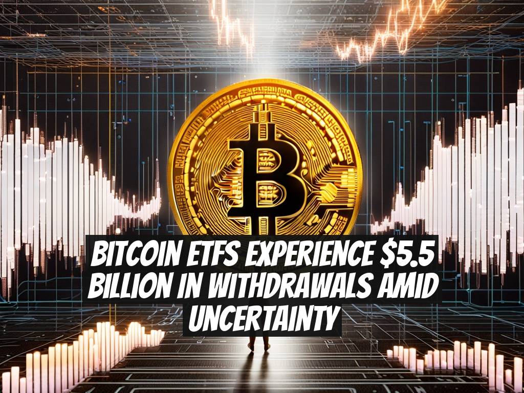 Bitcoin ETFs Experience $5.5 Billion in Withdrawals Amid Uncertainty