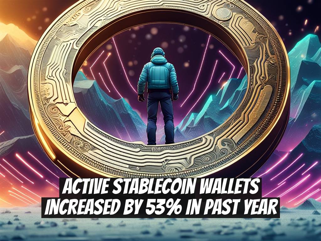 Active Stablecoin Wallets Increased by 53% in Past Year