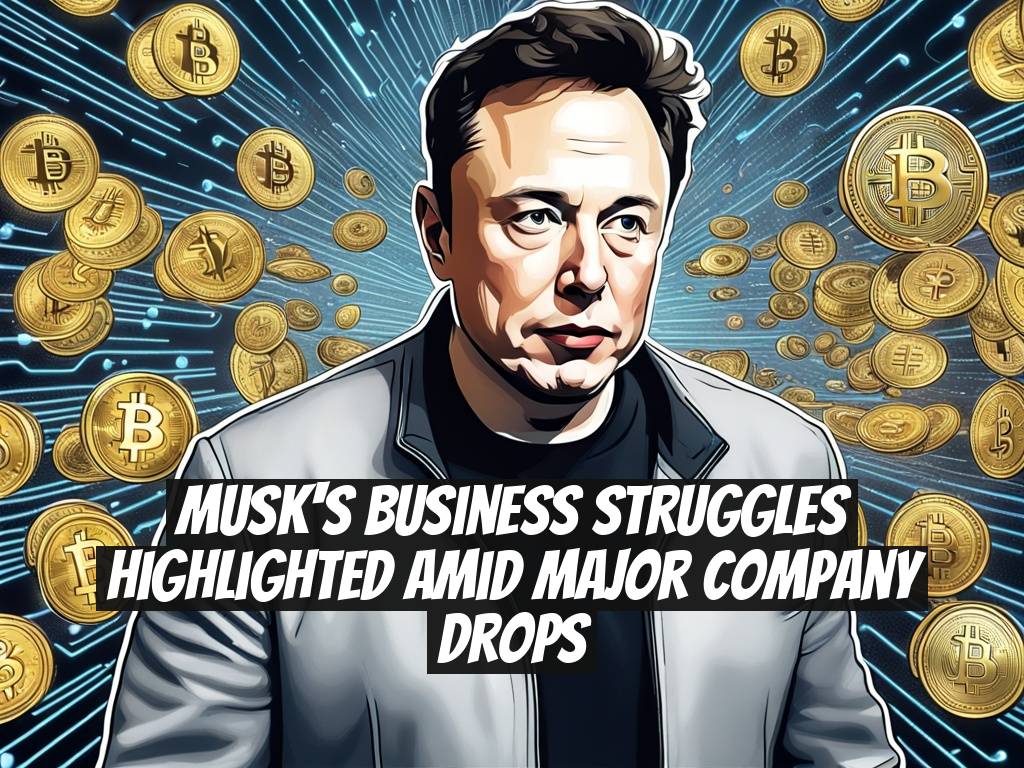 Musk's Business Struggles Highlighted Amid Major Company Drops