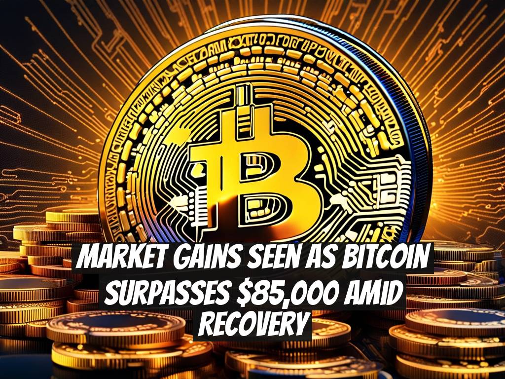 Market Gains Seen as Bitcoin Surpasses $85,000 Amid Recovery