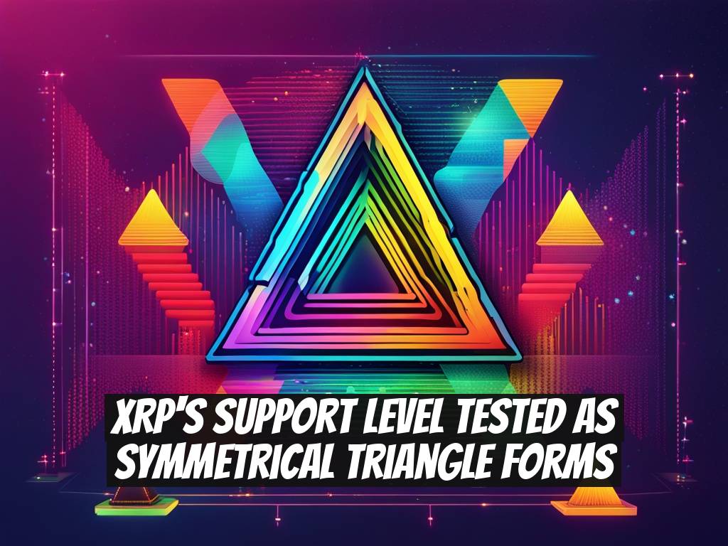 XRP's Support Level Tested as Symmetrical Triangle Forms