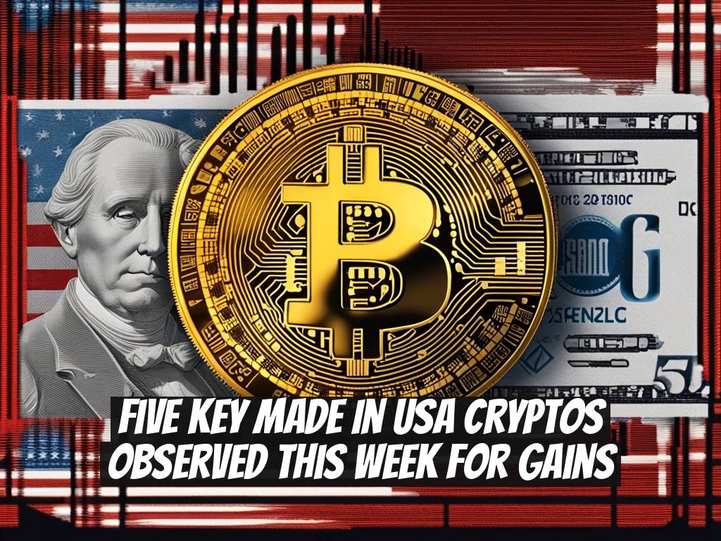 Five Key Made in USA Cryptos Observed This Week for Gains
