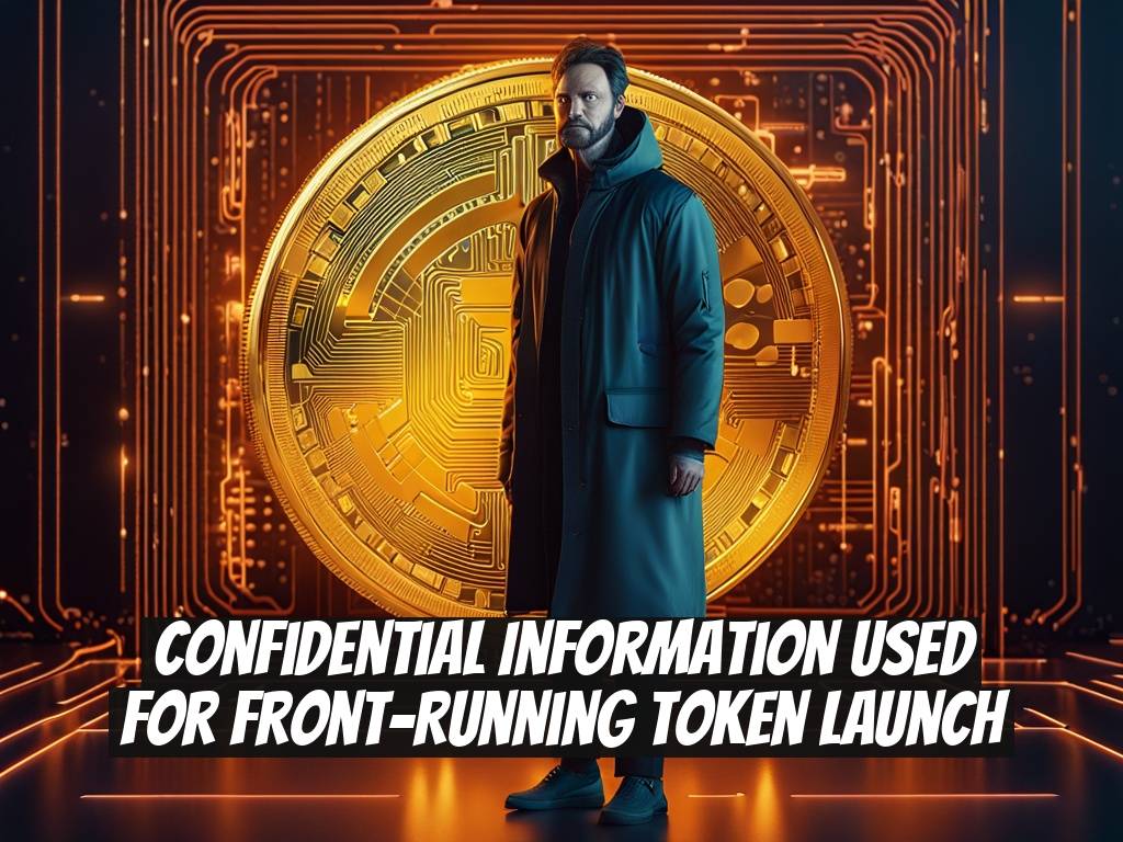 Confidential Information Used for Front-Running Token Launch