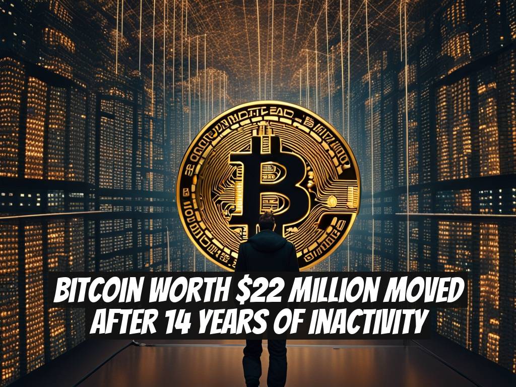 Bitcoin Worth $22 Million Moved After 14 Years of Inactivity