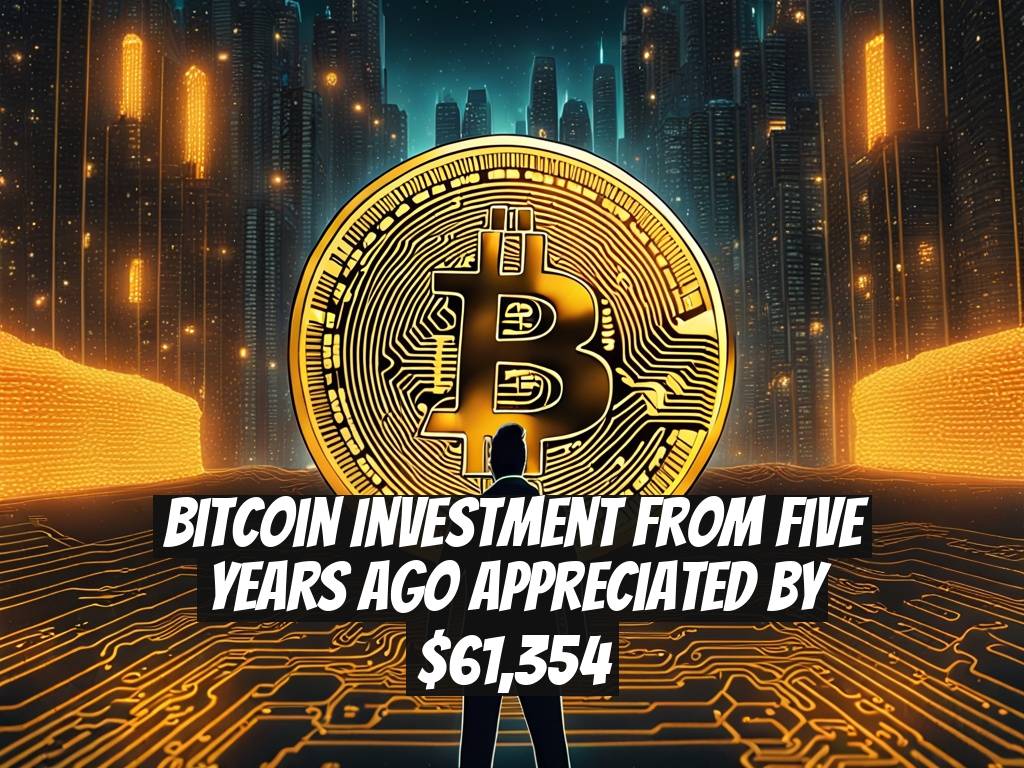Bitcoin investment from five years ago appreciated by $61,354
