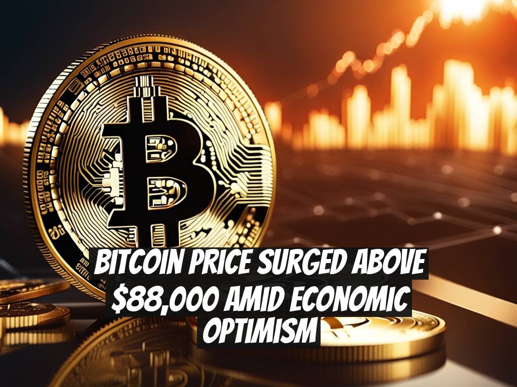 Bitcoin Price Surged Above $88,000 Amid Economic Optimism