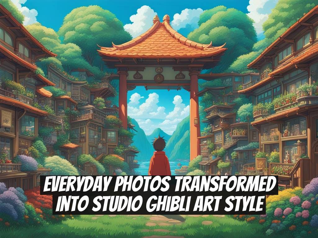 Everyday Photos Transformed into Studio Ghibli Art Style