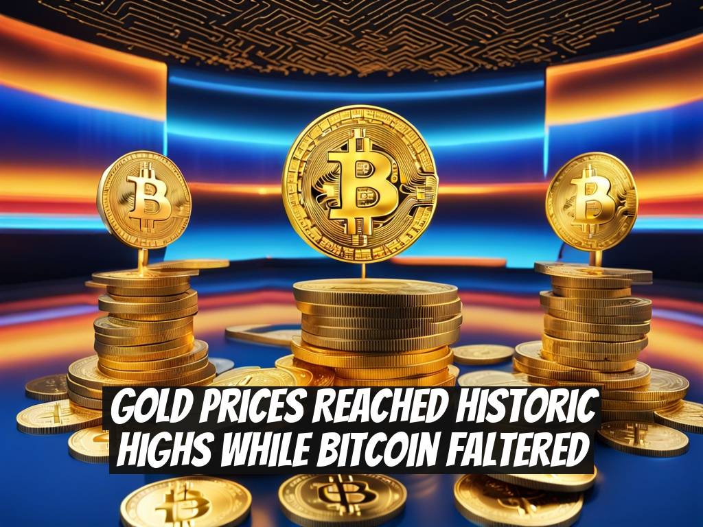 Gold Prices Reached Historic Highs While Bitcoin Faltered
