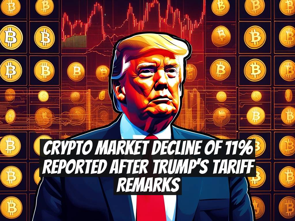 Crypto Market Decline of 11% Reported After Trump’s Tariff Remarks