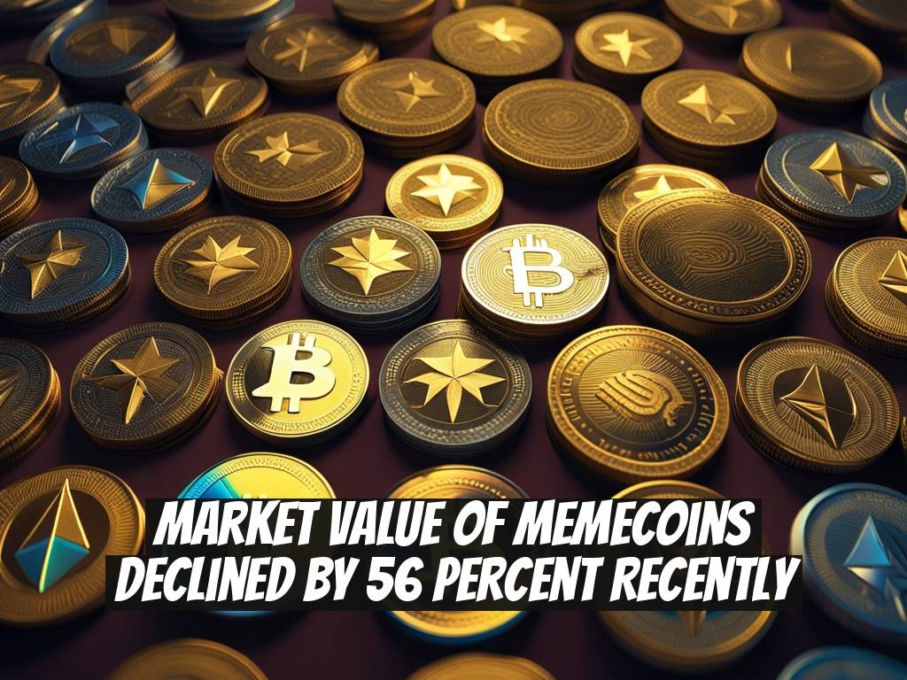 Market Value of Memecoins Declined by 56 Percent Recently