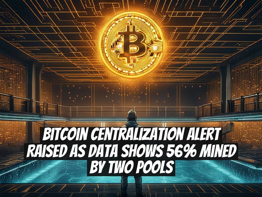Bitcoin Centralization Alert Raised as Data Shows 56% Mined by Two Pools