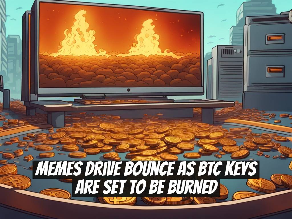 Memes drive bounce as BTC keys are set to be burned