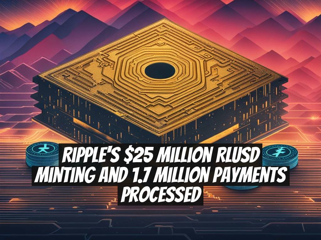 Ripple's $25 Million RLUSD Minting and 1.7 Million Payments Processed