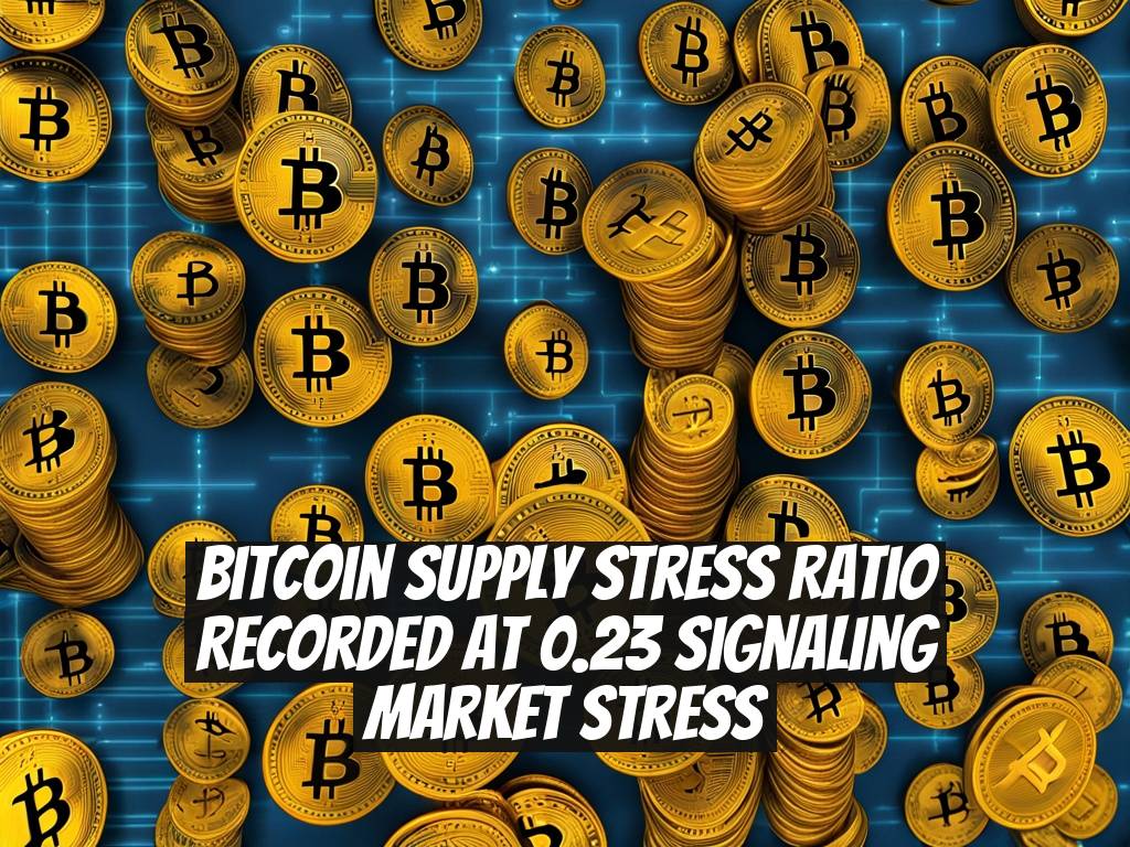 Bitcoin Supply Stress Ratio Recorded at 0.23 Signaling Market Stress