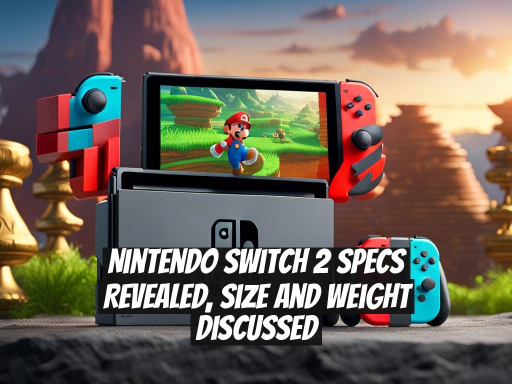 Nintendo Switch 2 Specs Revealed, Size and Weight Discussed