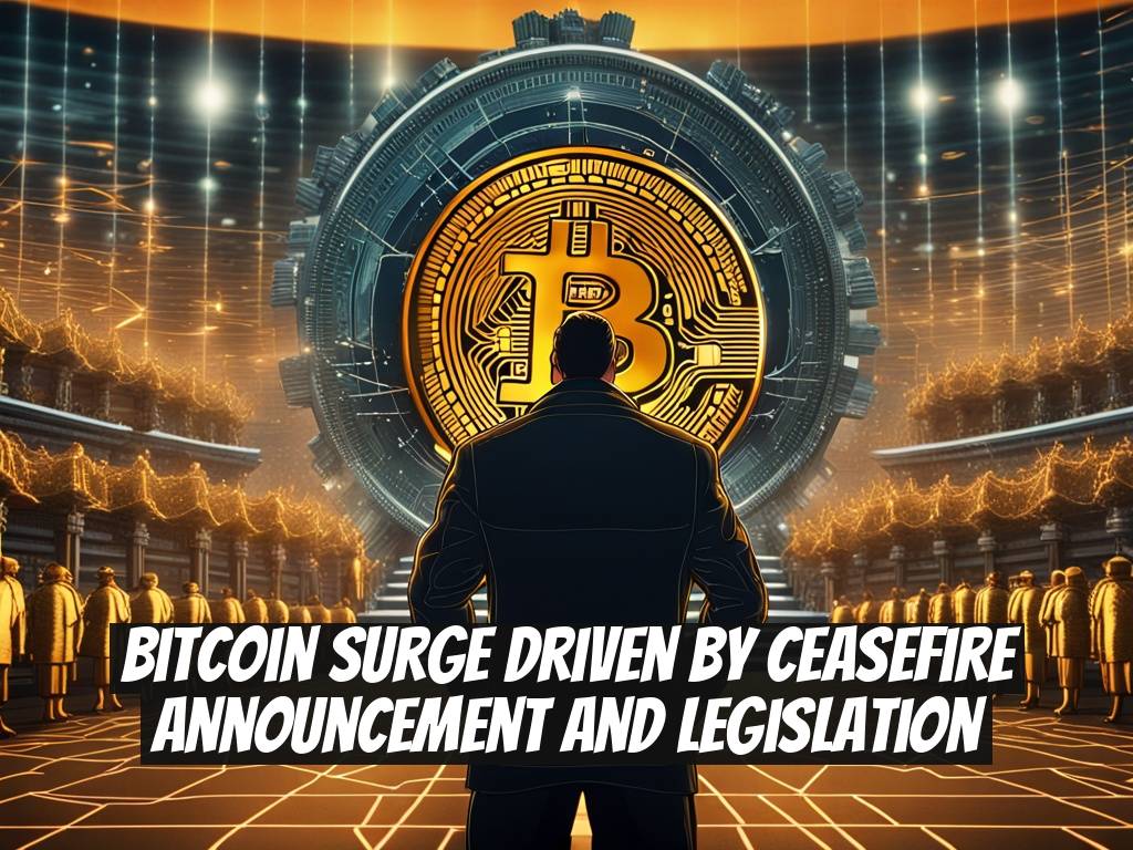 Bitcoin Surge Driven by Ceasefire Announcement and Legislation
