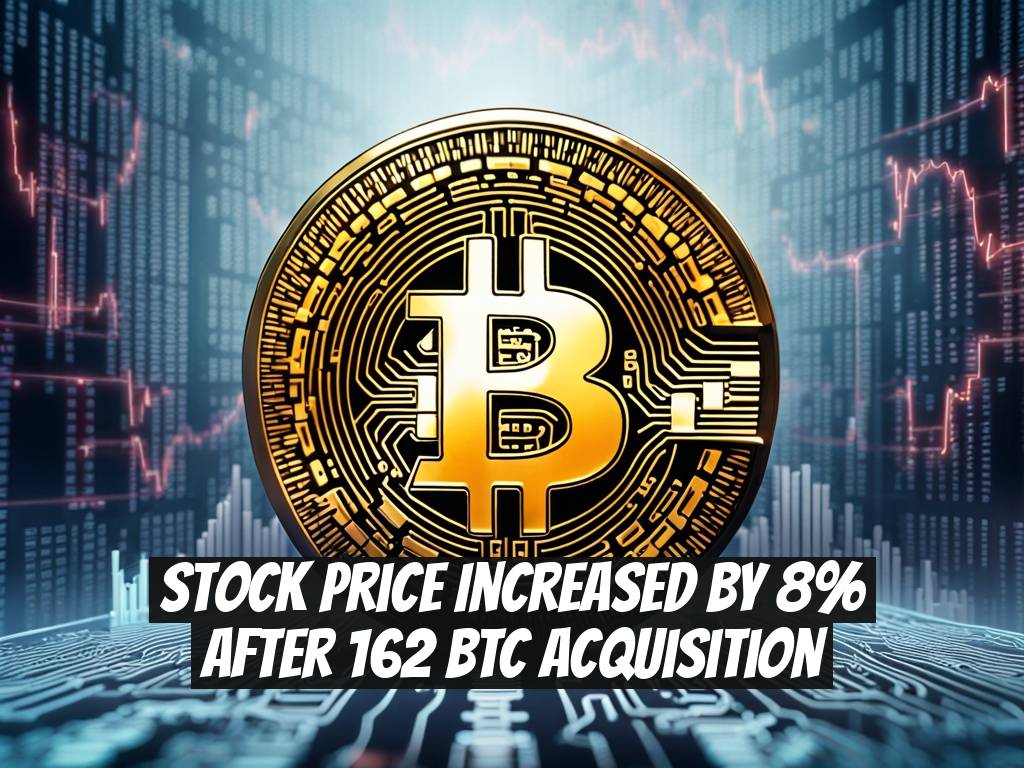 Stock Price Increased by 8% After 162 BTC Acquisition