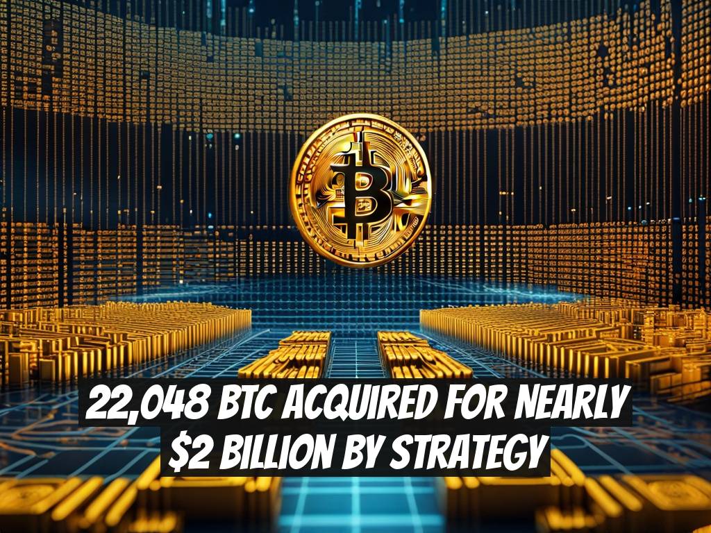 22,048 BTC Acquired for Nearly $2 Billion by Strategy