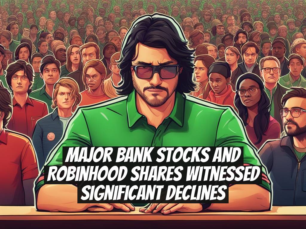 Major Bank Stocks and Robinhood Shares Witnessed Significant Declines
