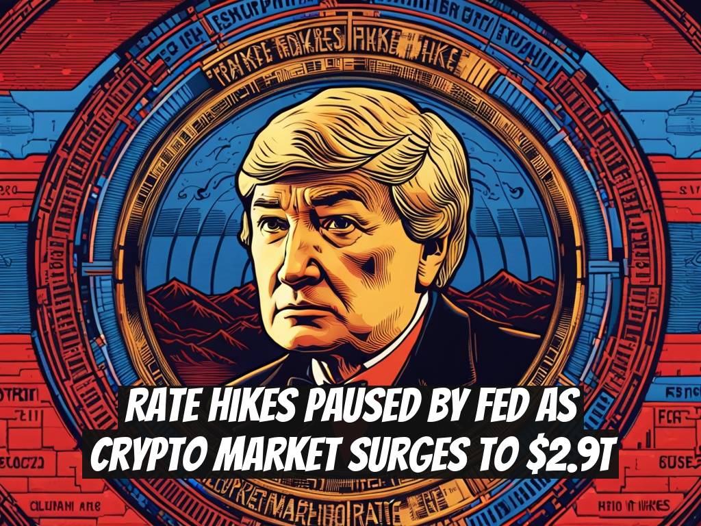 Rate Hikes Paused by Fed as Crypto Market Surges to $2.9T